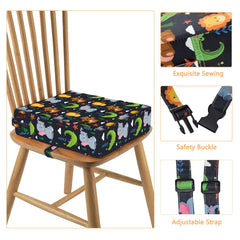 SMZCTYI booster seat with two safety belts for secure chair attachment