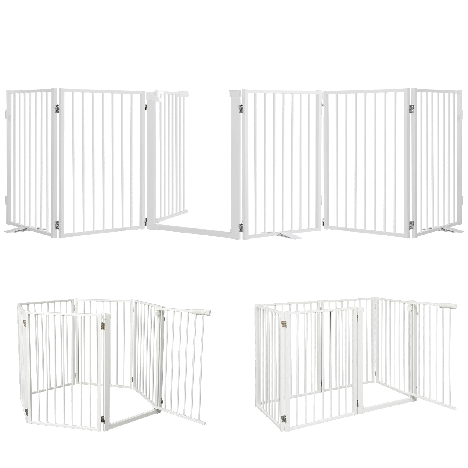 Snagle Paw full metal freestanding gate in doorway for secure pet containment