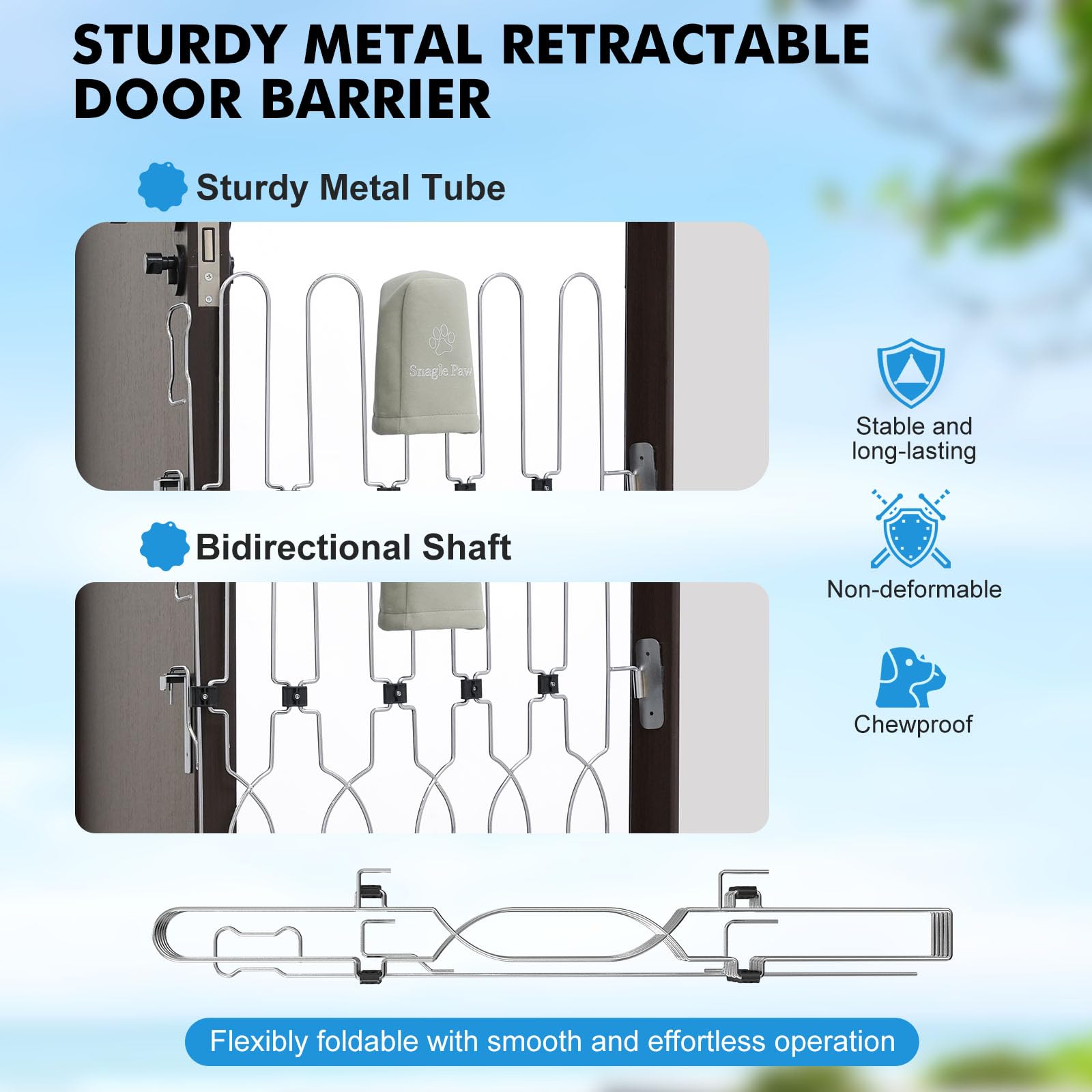 Snagle Paw folds for compact storage with fabric cover included.