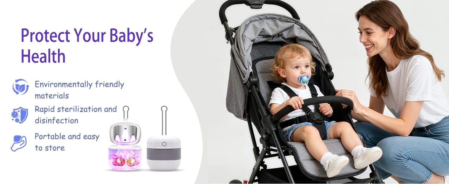 Snappy Portable UV Cleaner highlights its easy-attach handle.