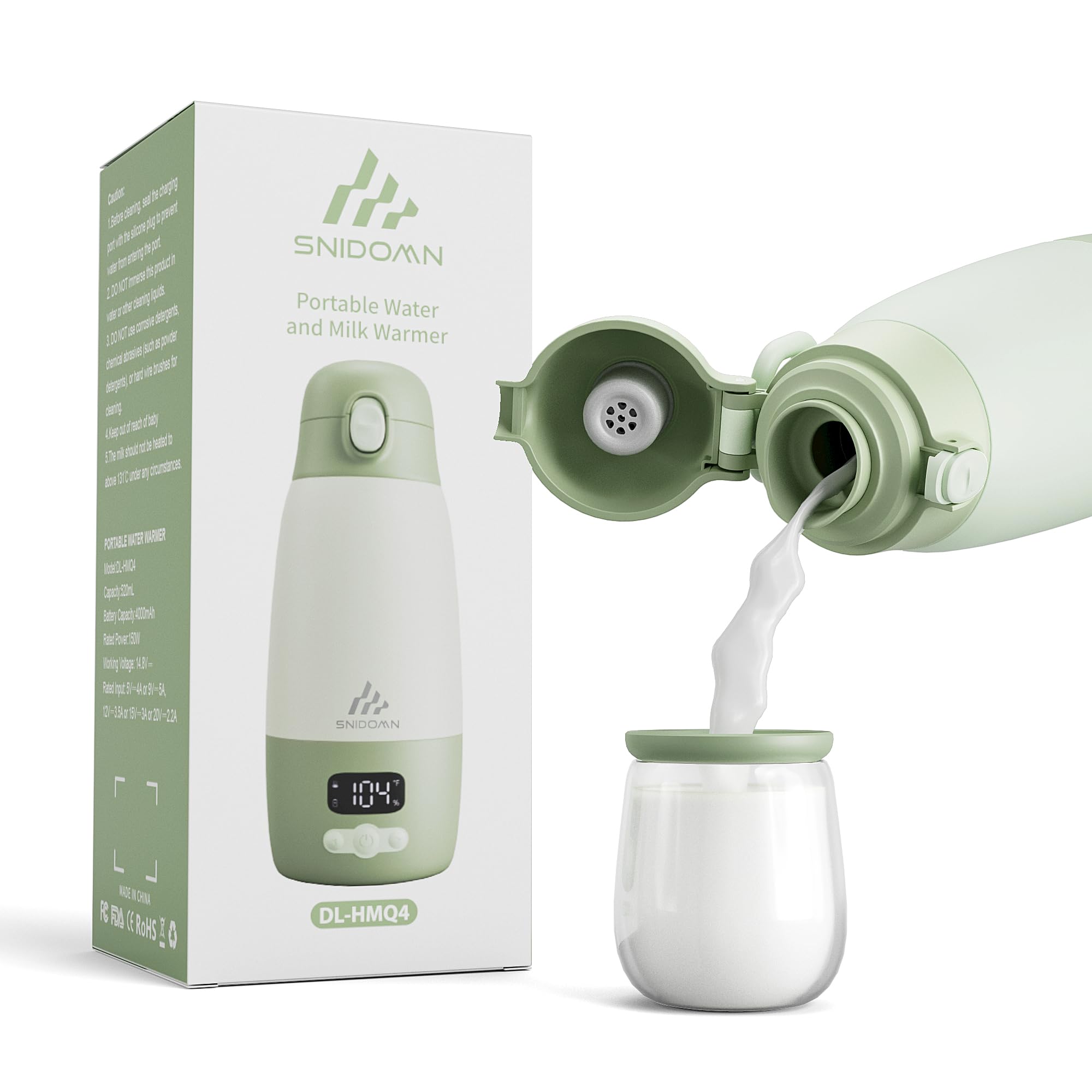 Snidomn travel-friendly design supports on-the-go feeding anywhere.