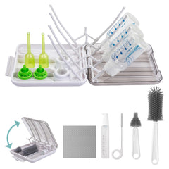 Snonerion baby bottle brush extendable head for easy on-the-go cleaning.