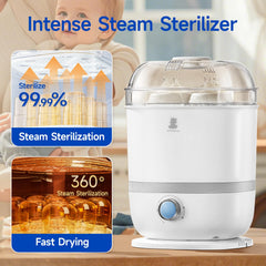 Snow Bear large-capacity interior fits bottles and pump parts.