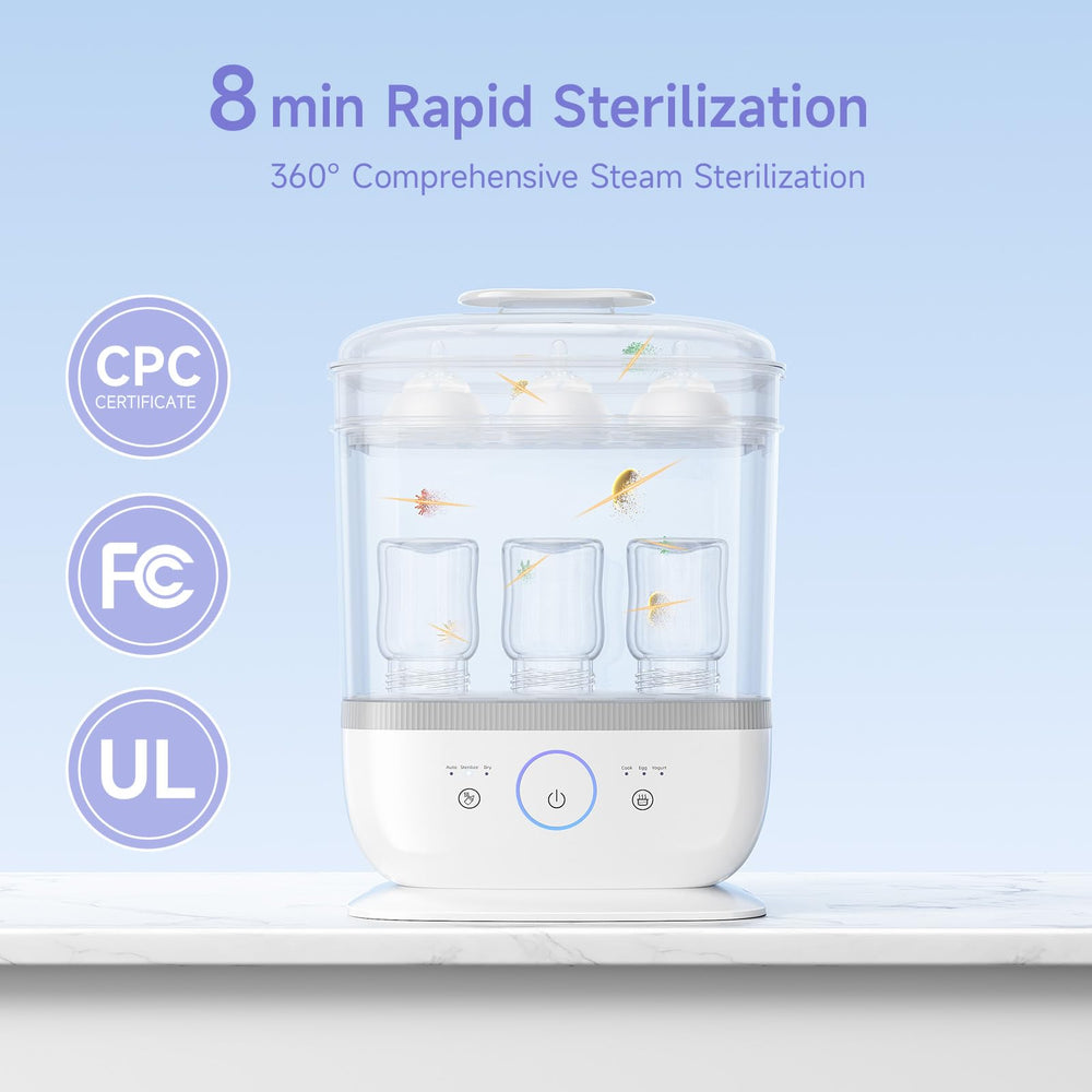 Snow Bear 360° steam drying in action for hygienic drying.
