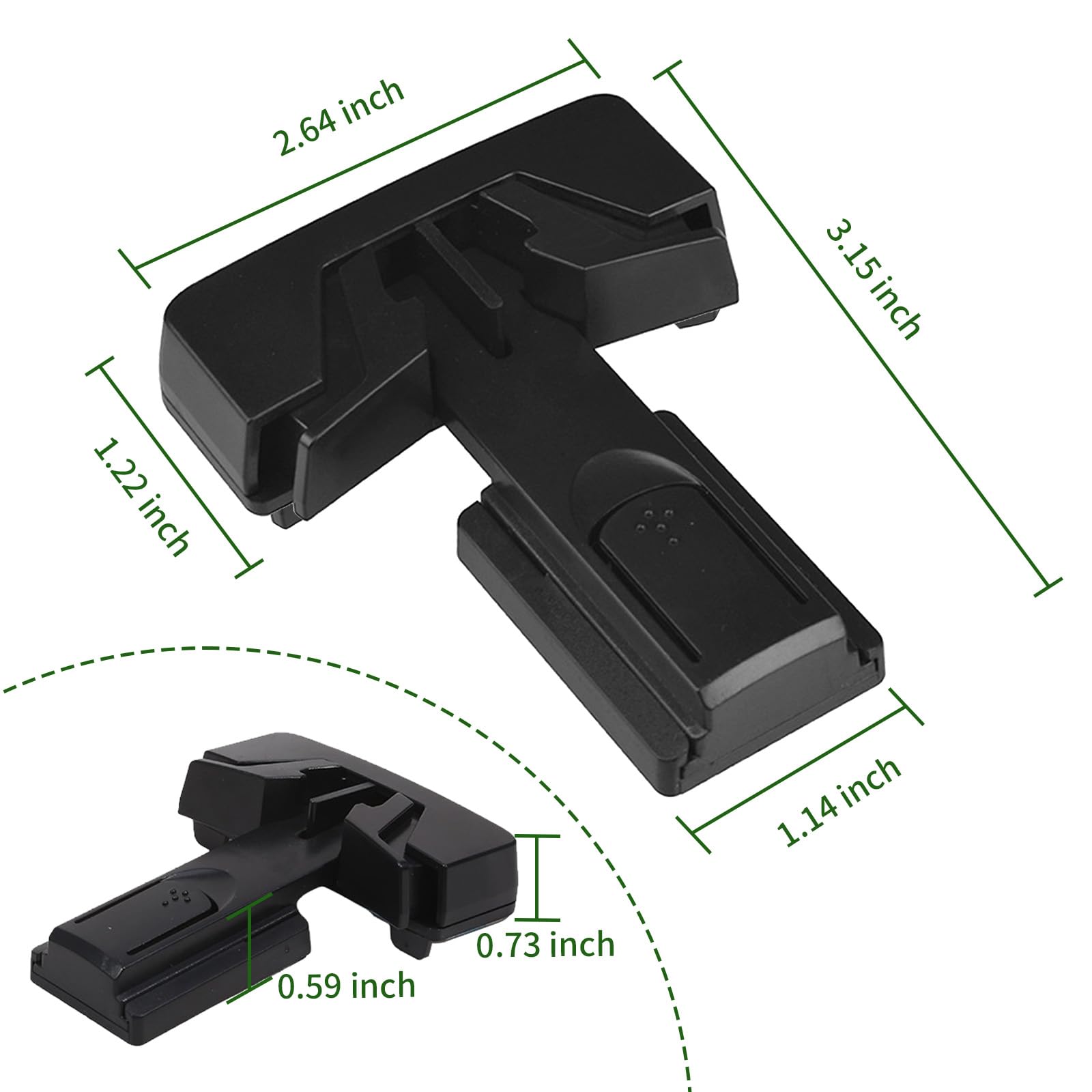 Snowharp fridge door lock shows tool-free installation on recessed or raised frames.