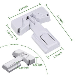 Snowharp one-handed operation fridge lock allows easy adult access