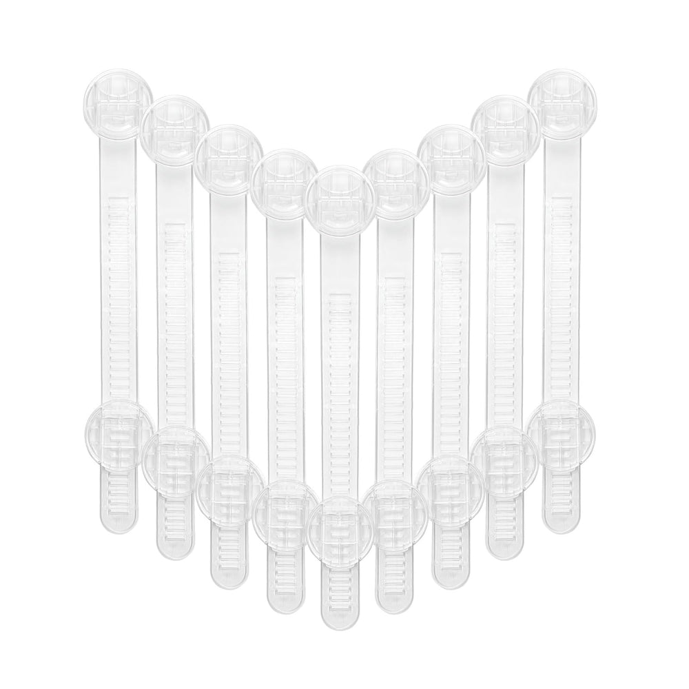 Snowharp transparent cabinet locks blend with home decor for discreet child safety