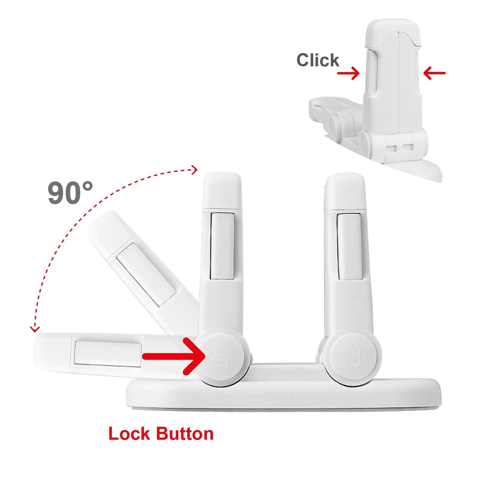 Snowharp upgraded dual-lock close-up showing safer entry control.