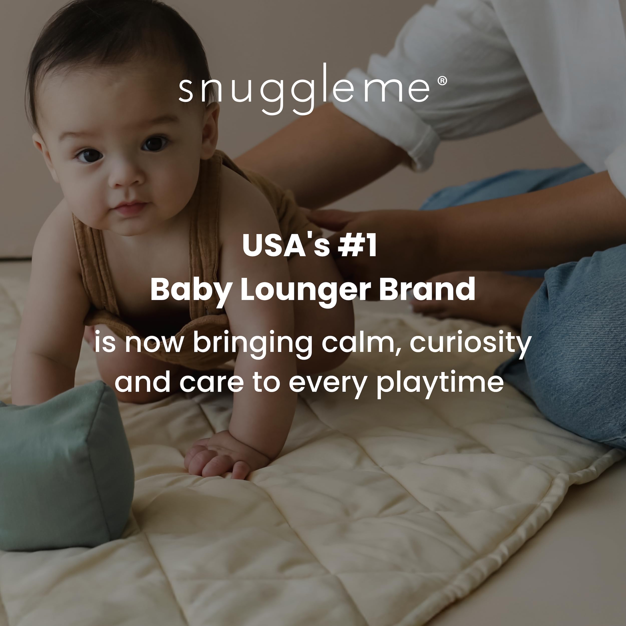 100% organic cotton twill provides gentle skin comfort on the play surface.