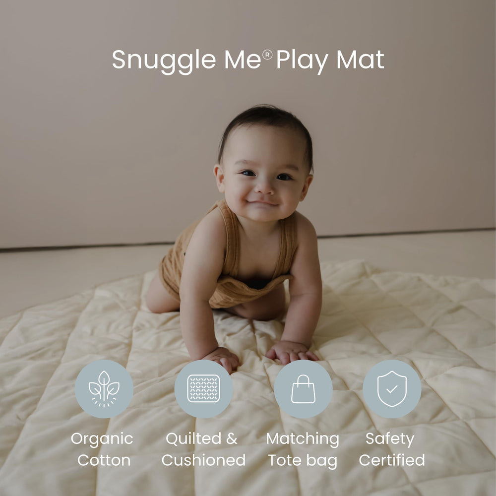 Roomy 37 by 37 inch surface supports early motor exploration and tummy time.