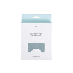 Snuggle Me baby lounger curve cover slate shows style with easy slide-on-off compatibility