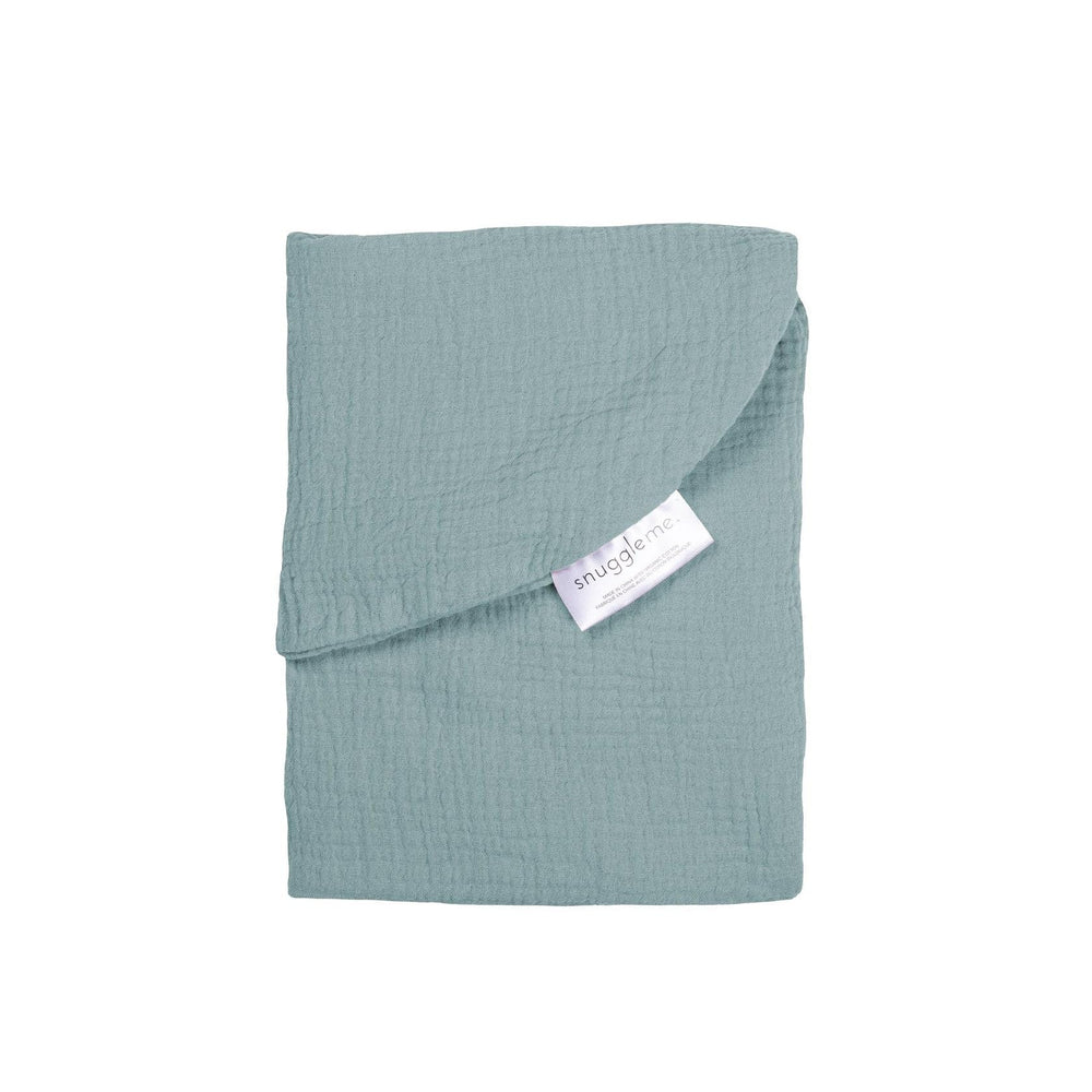 Snuggle Me baby lounger muslin curve cover in slate protecting the lounger from spills