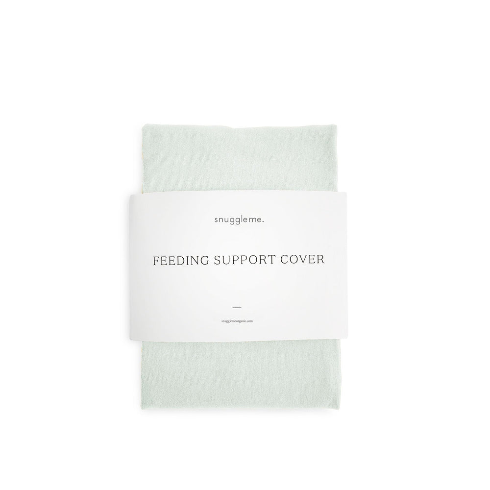 Snuggle Me Feeding Support Cover v2 in Sage, protects against leaks during nursing and bottle feeding