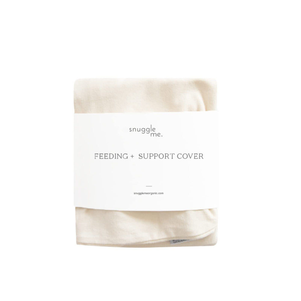 Snuggle Me feeding support cover v2 in soft organic cotton, protecting against spills.