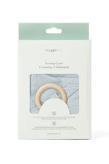 Adjustable neckline on snuggle me Nursing Cover for a secure fit