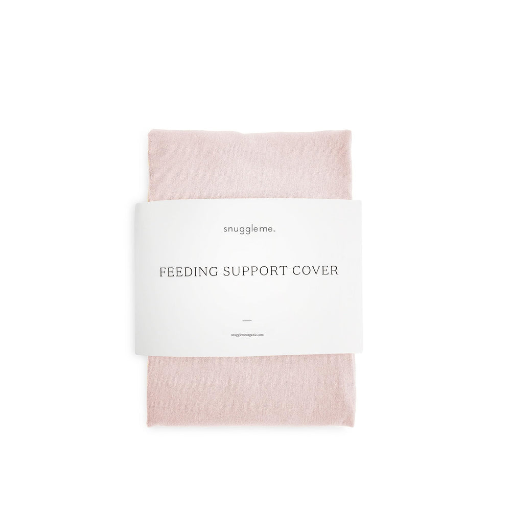 Snuggle Me Organic Feeding Support Cover in Petal color, protects against leaks and simplifies cleanup.
