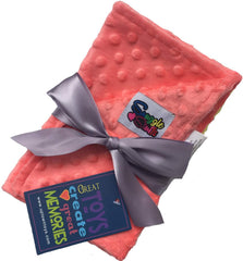 Snuggle Stuffs burp cloth in use during feeding and burping, protecting outfits with soft, absorbent Minky dots.