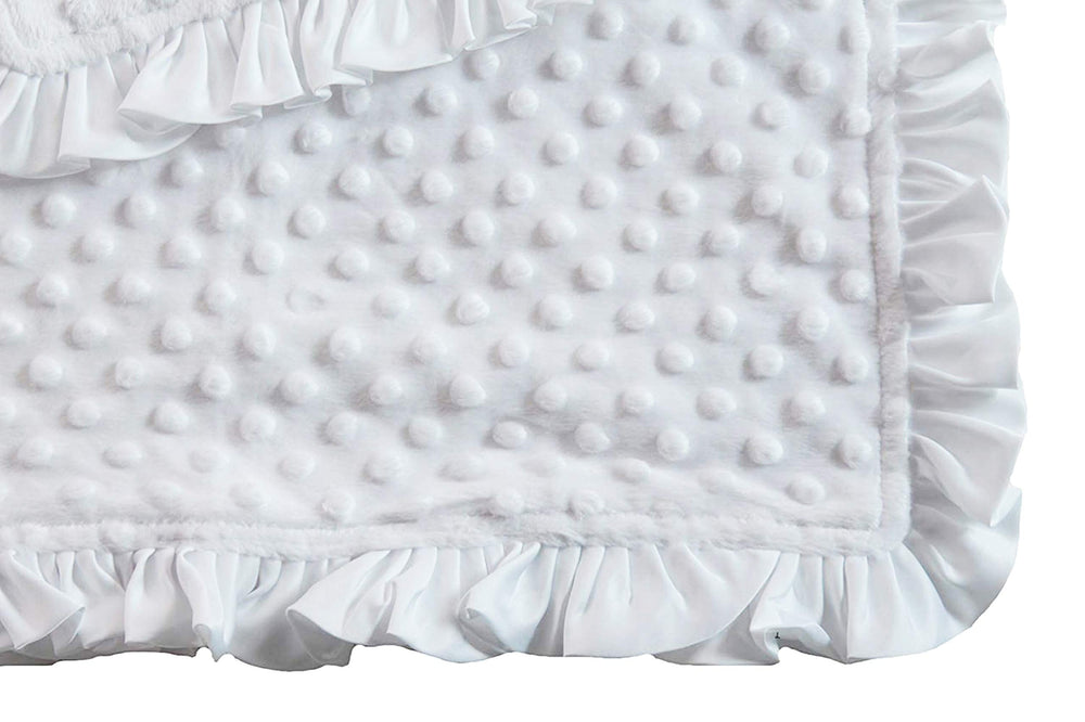 Snuggle Stuffs christening blanket ideal for newborn photos and ceremonies.