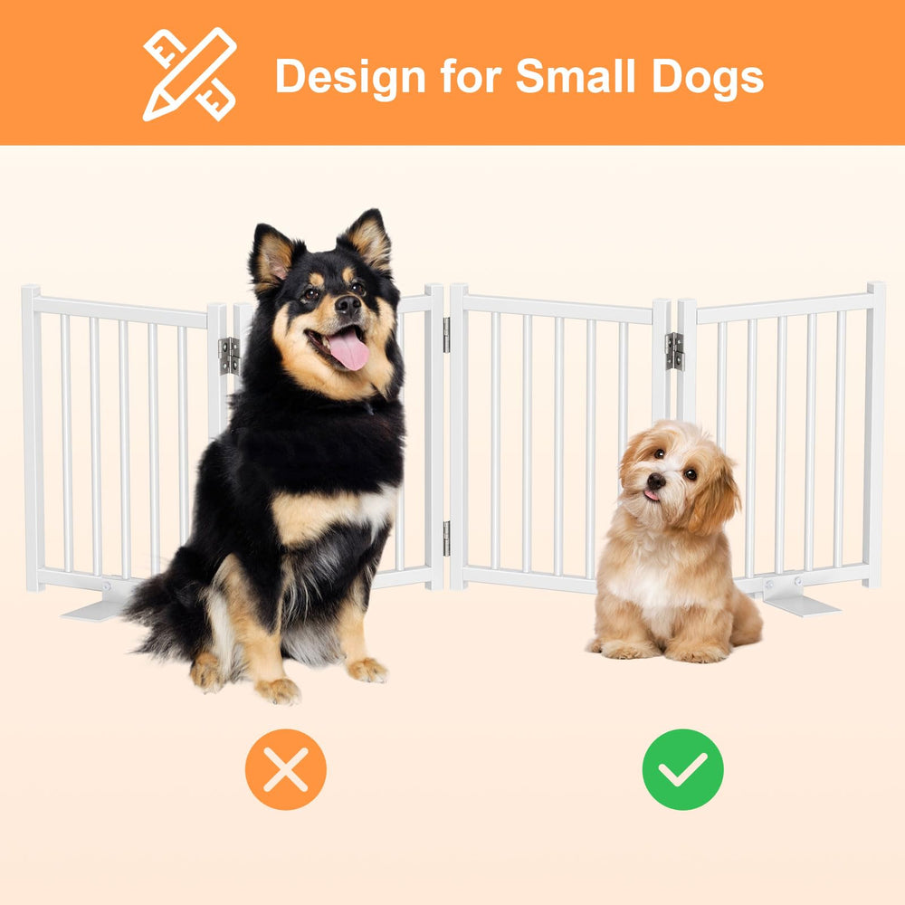 Snughome dog gate folds flat for quick storage under bed or behind doors.