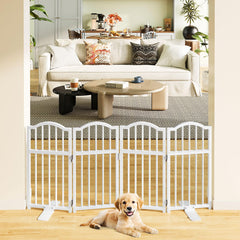 Snughome dog gate set up in doorway for versatile pet containment