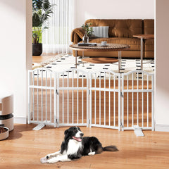 Snughome dog gate extended to 48 inches wide for wide doorways