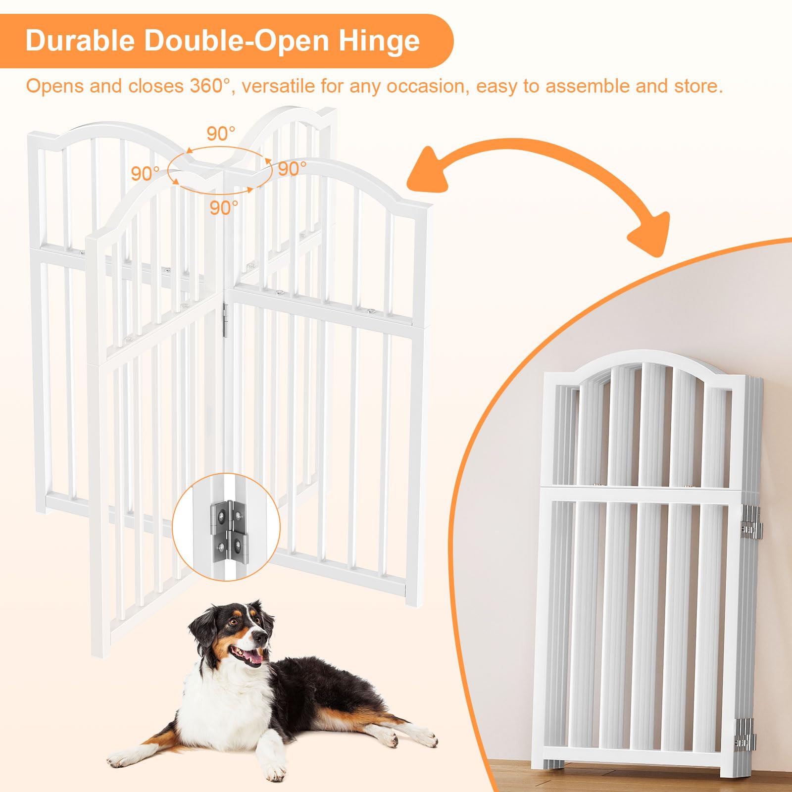 Snughome gate folds compactly for storage under bed sofa or behind doors
