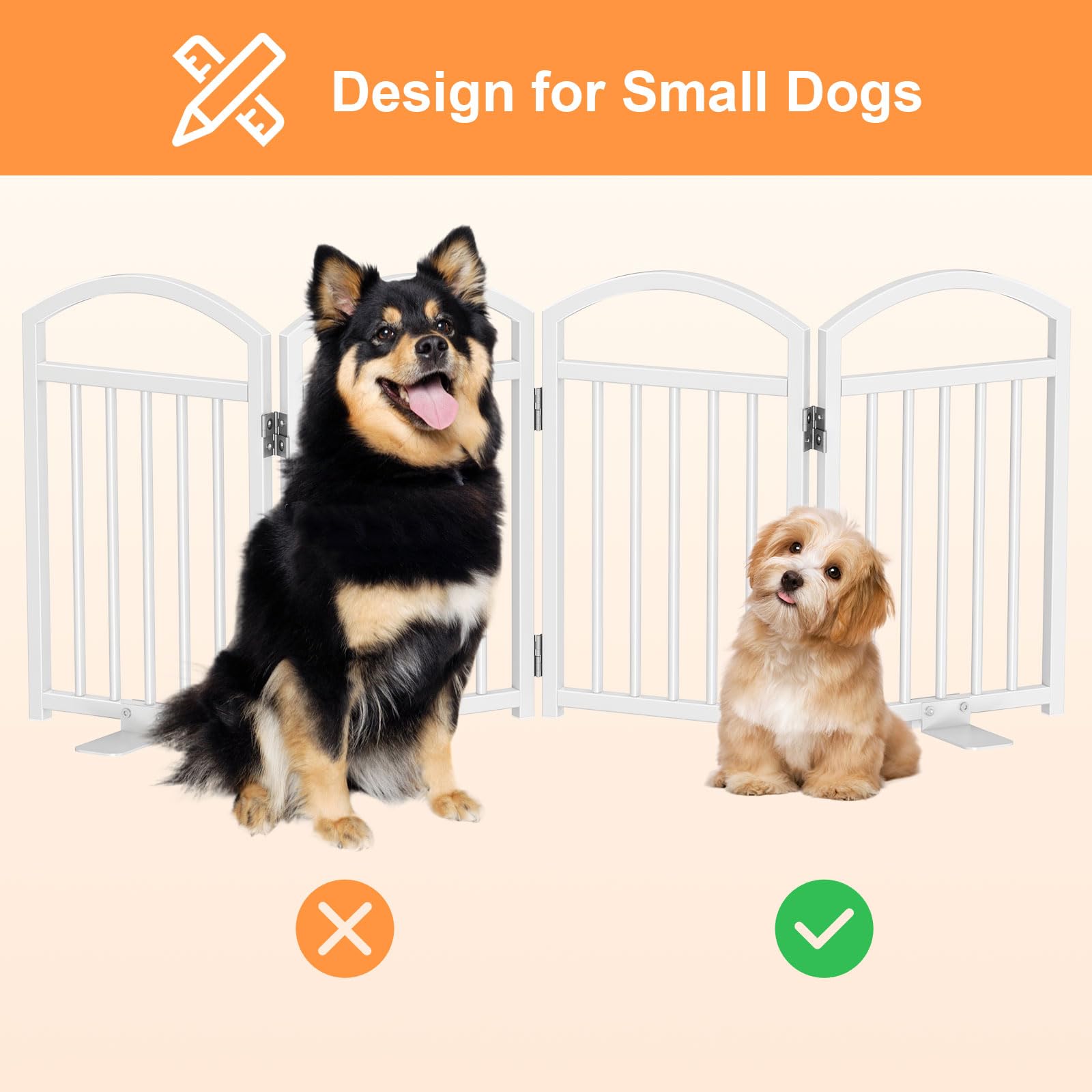 Snughome dog gate non-slip pads protect floors while secure.