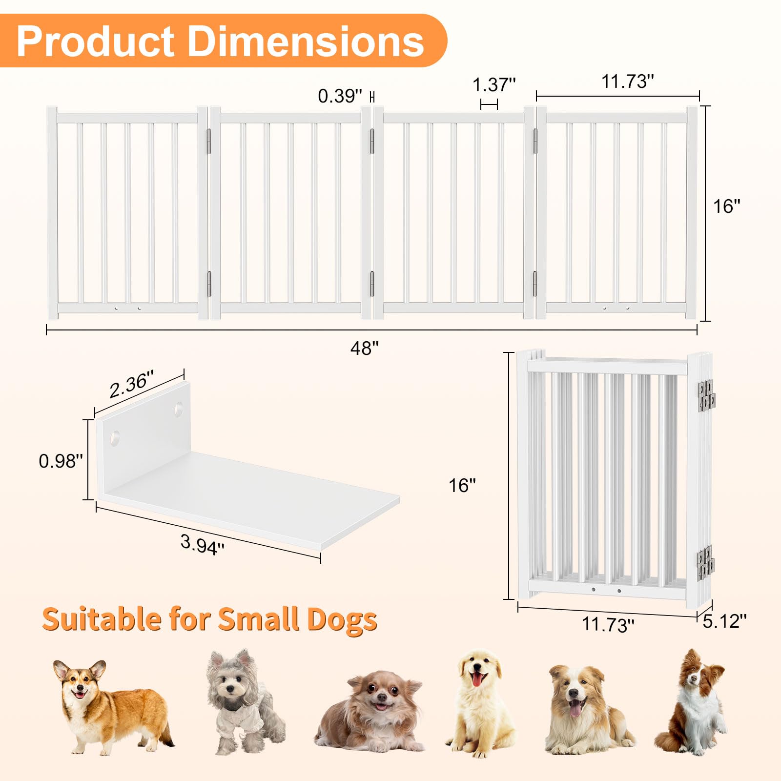 Snughome dog gate white frame blends with home style while easing pet management.