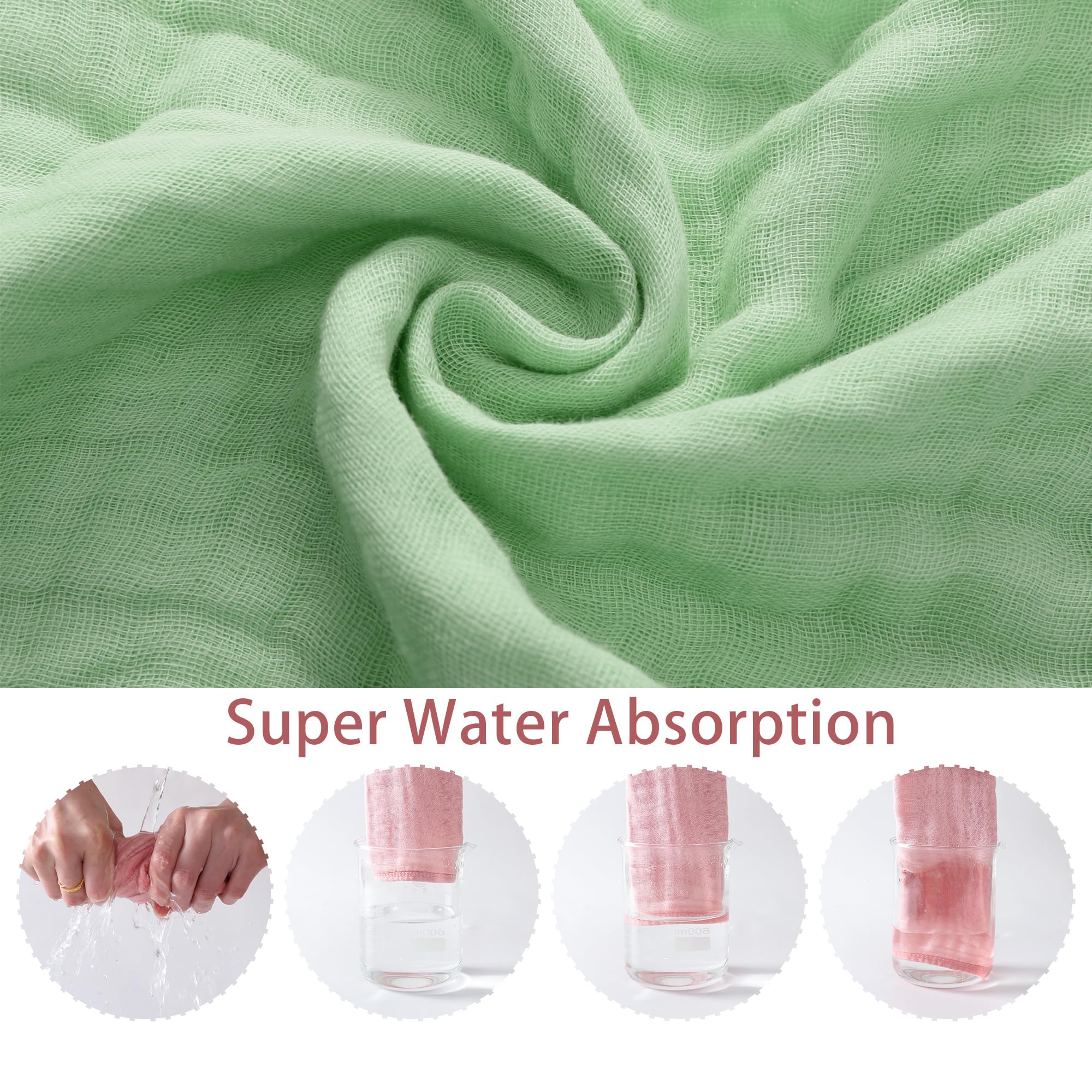 SnugOre burp cloths demonstrate absorbency action catching dribbles and spit-ups.