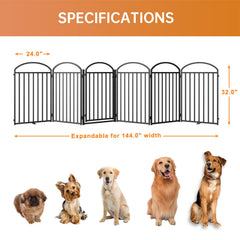 SNUOWU anti-slip base keeps the gate steady on floors during pets' movement