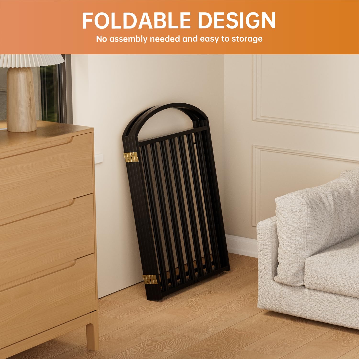 SNUOWU 360-degree hinge design allows stair or doorway configurations