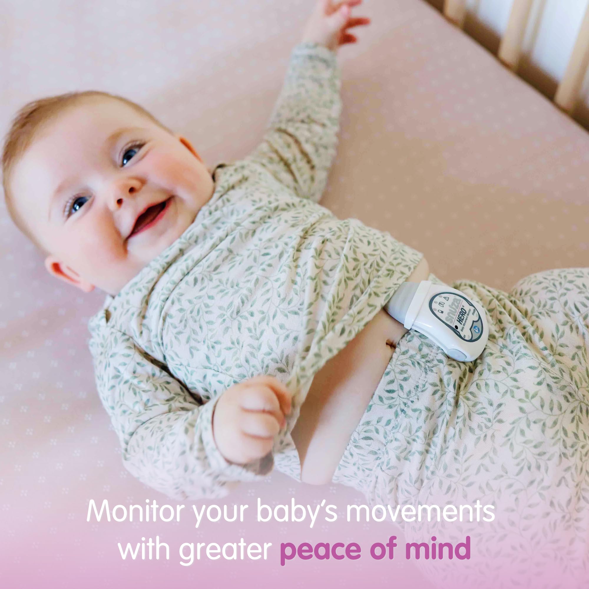 Snuza Hero medical-grade materials safe for baby's skin.