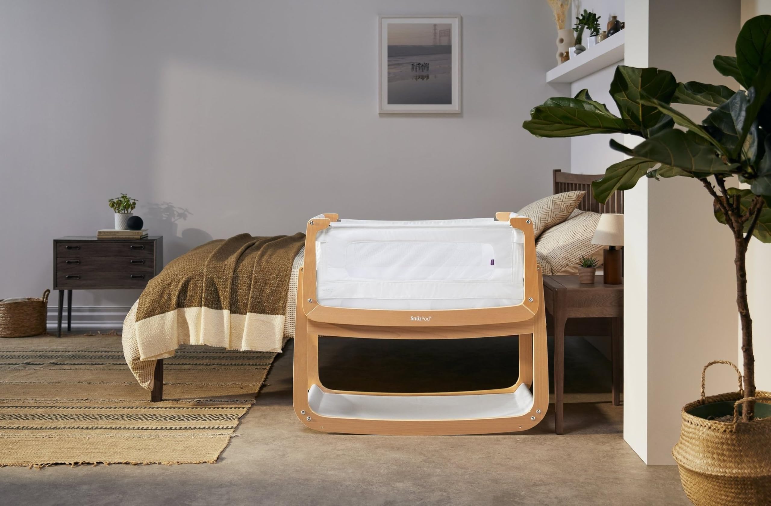 SnuzPod 4 3D mesh breathable mattress included for baby comfort