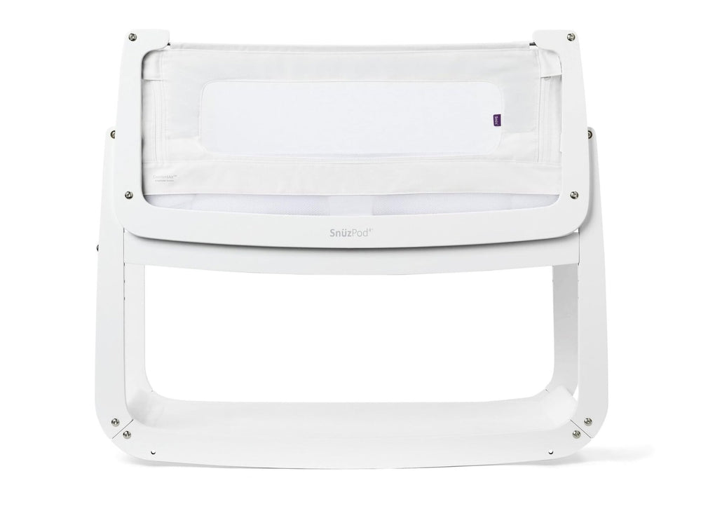 SnuzPod4 rocking baby bassinet bedside sleeper close to bed for nighttime care