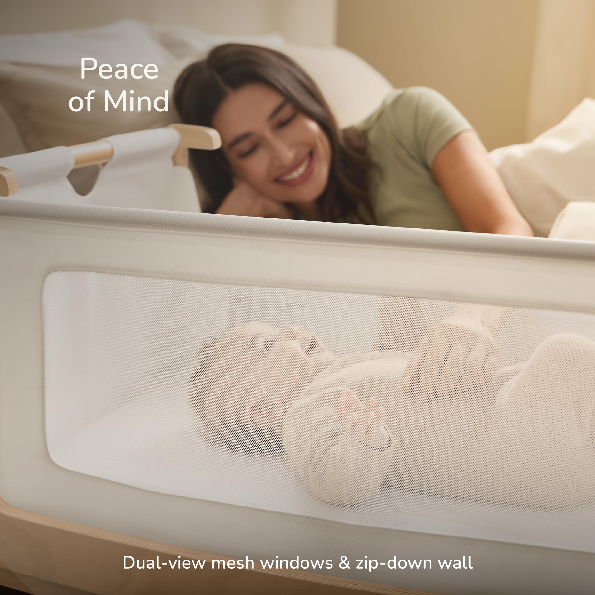 SnuzPod 5 fits divan, ottoman, and framed beds up to 27.75 inches.
