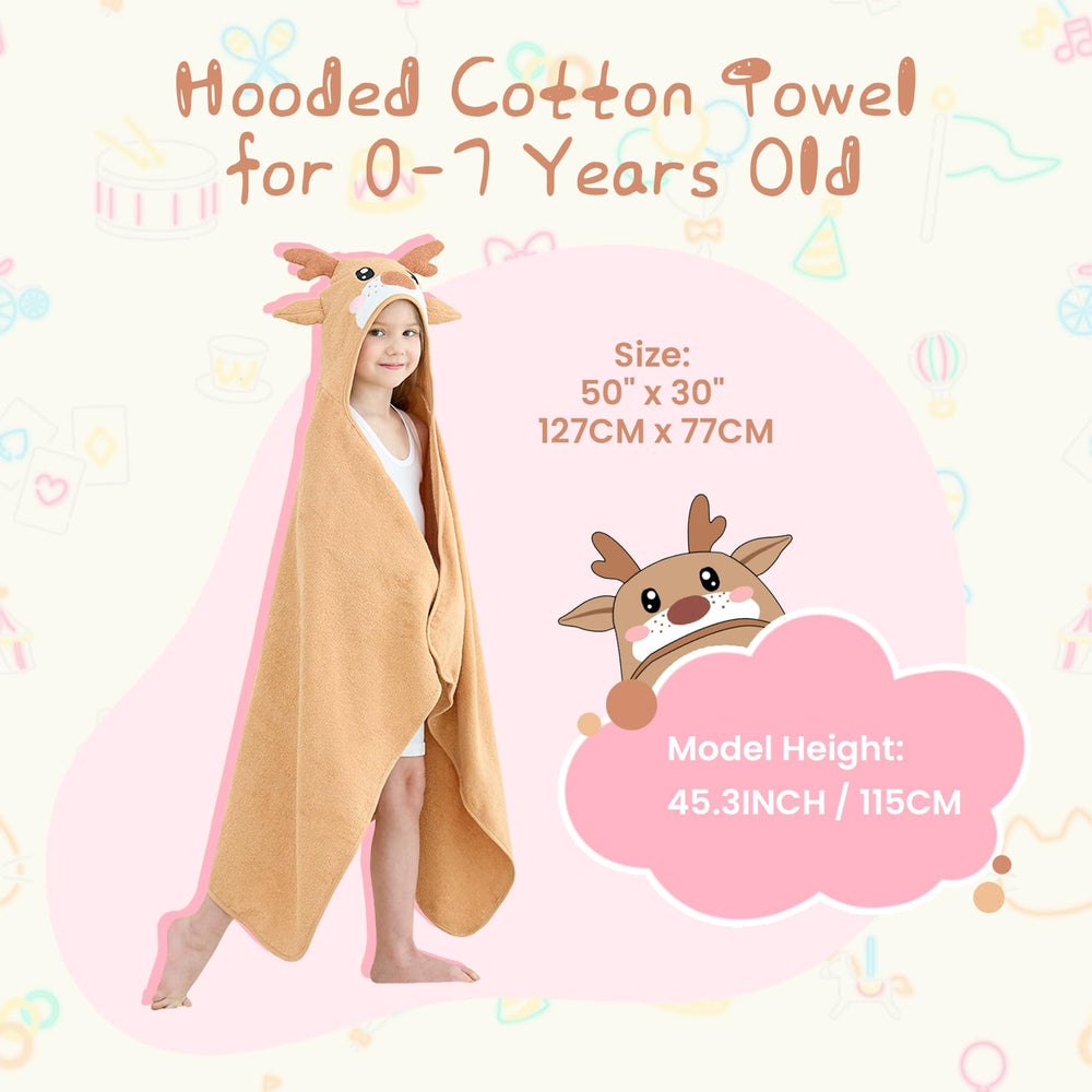 SO OQ STYLE QUARTERS 50x30 towel size keeps kids warm and cozy after bath