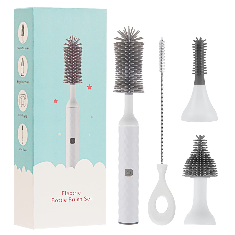 Soarup90000 electric baby bottle brush with on-button control for easy operation.