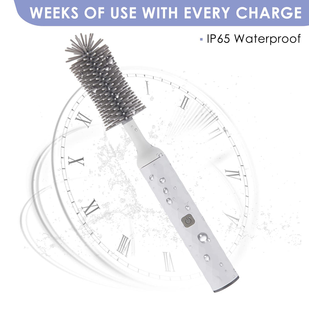 Soarup90000 rechargeable bottle cleaner with cordless operation and quick charging.
