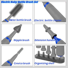 SoarUp90000 silicone bottle brush set delivers gentle yet effective cleaning of baby bottles.