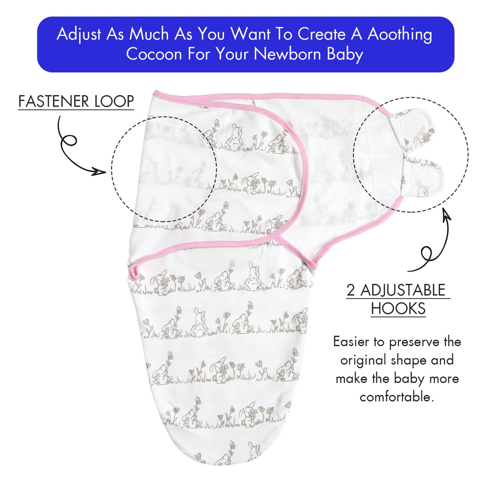 Soarwg Kids adjustable Velcro swaddle for a secure wrap.