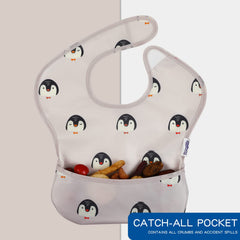 Soarwg Kids crumb catcher open pocket ready to catch crumbs.