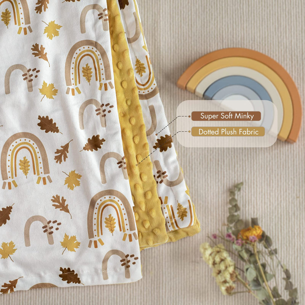 Soarwg Kids 30x40 inch blanket sized for crib and stroller use.