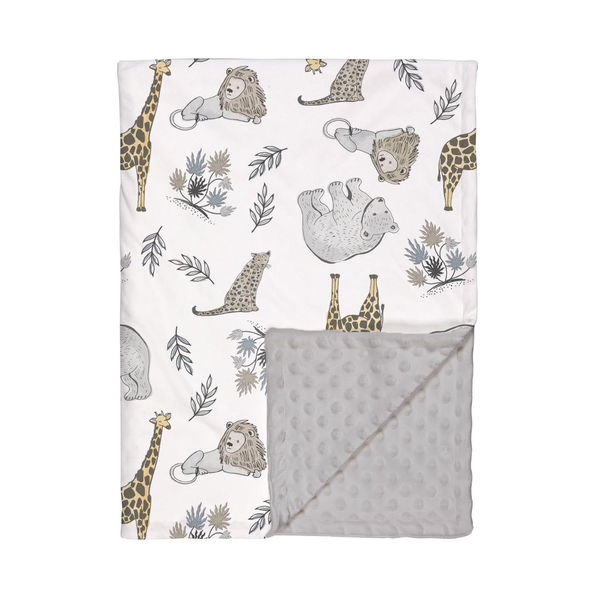 Soarwg Kids baby blanket front pattern view, cozy naps and stroller comfort.
