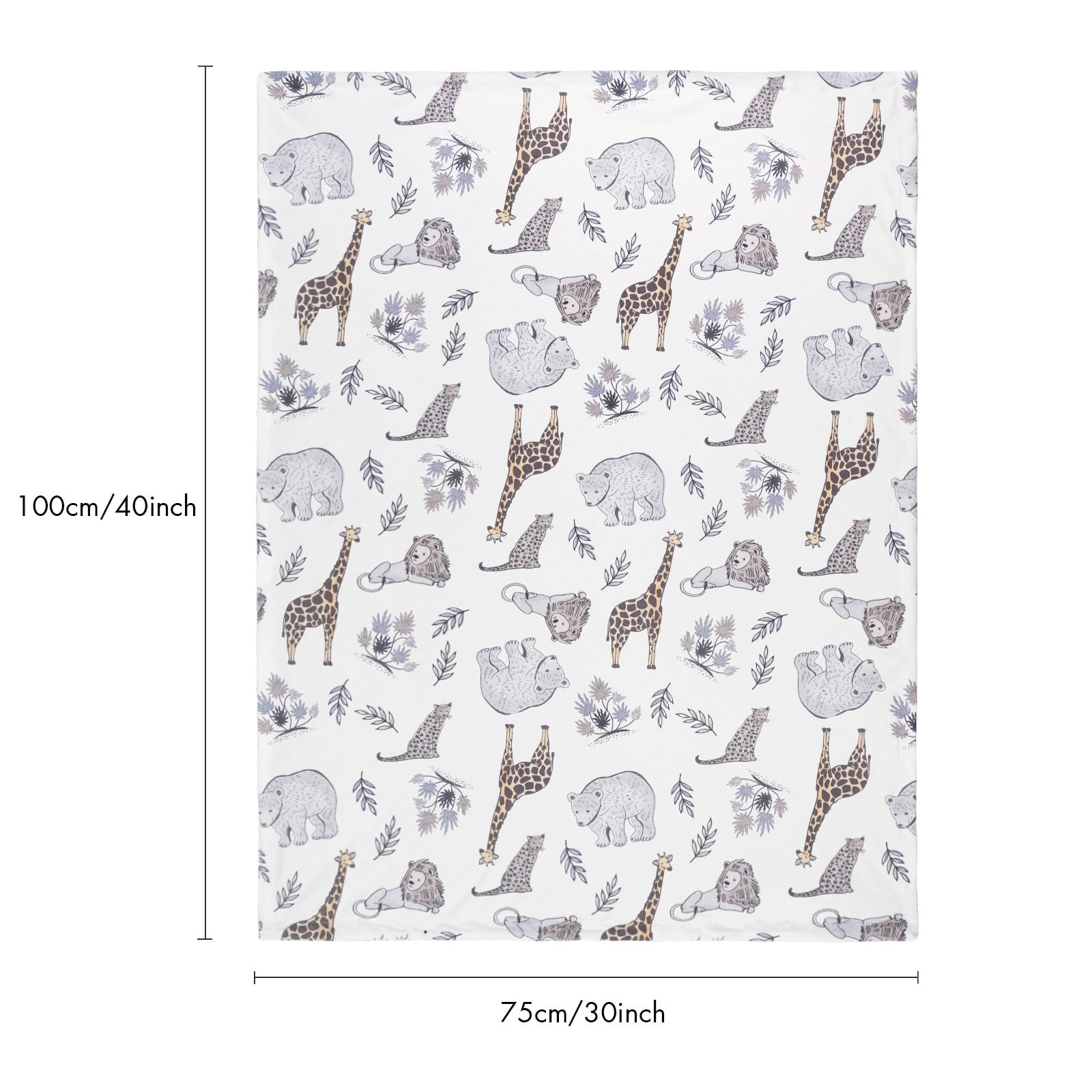 Soarwg Kids baby blanket size 30x40 inches, ideal for crib and days out.