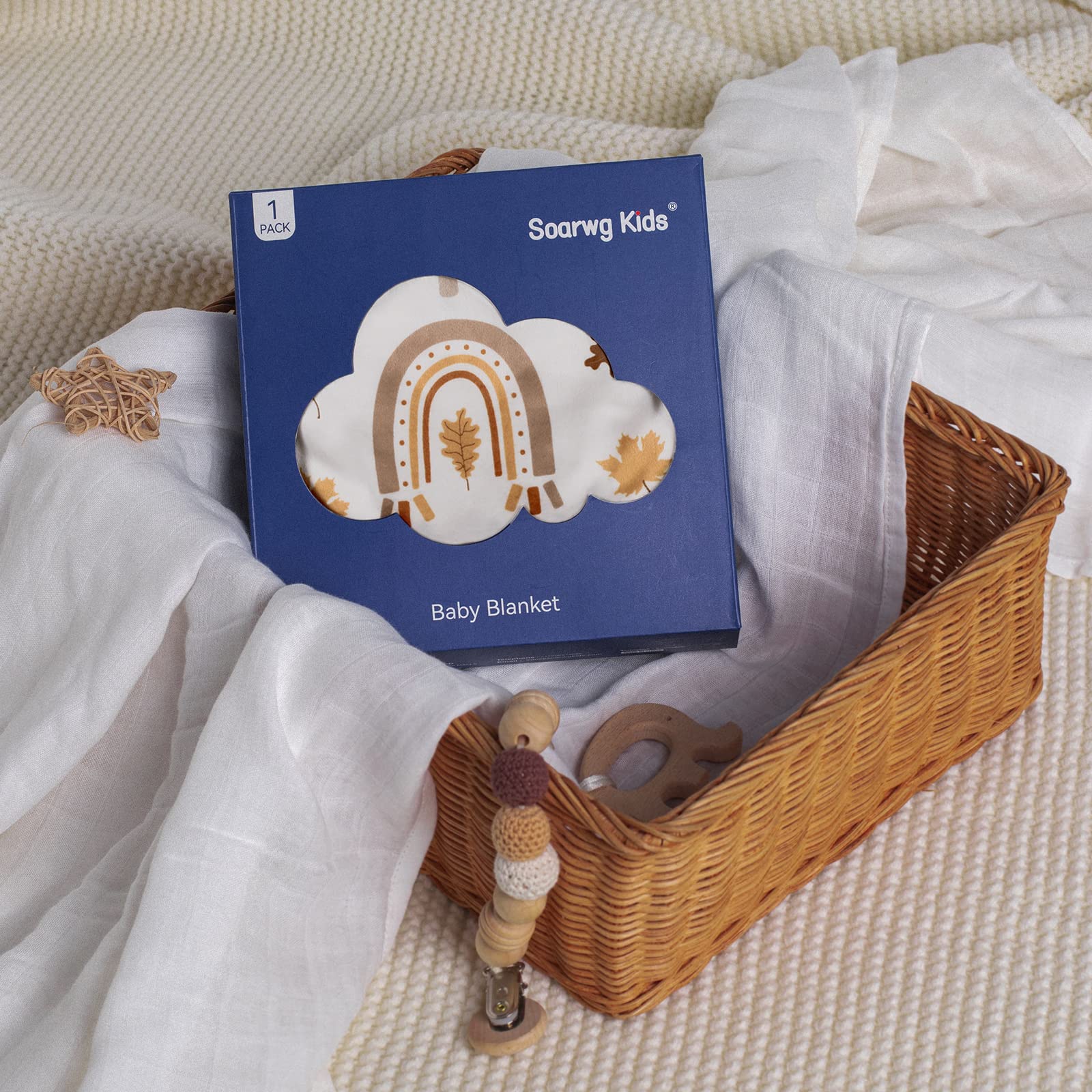 Soarwg Kids blanket care: machine washable and dryer friendly for easy maintenance.