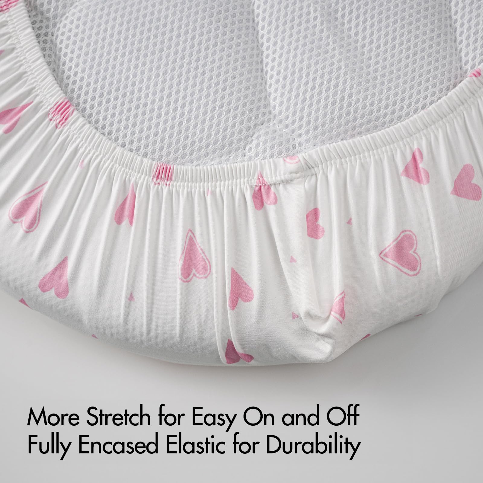 Soarwg Kids elastic-bottom design keeps sheets in place through movement