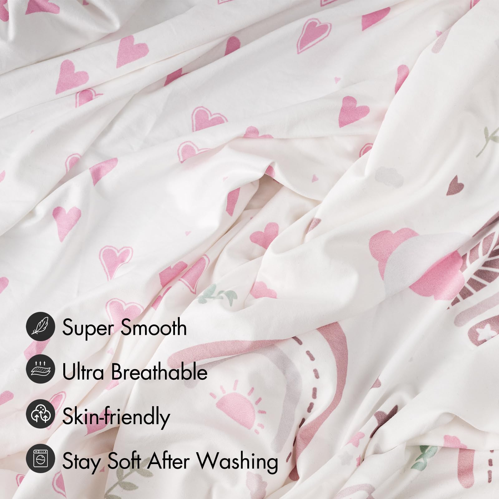 Soarwg Kids machine-washable sheets simplify nursery cleanup after spills