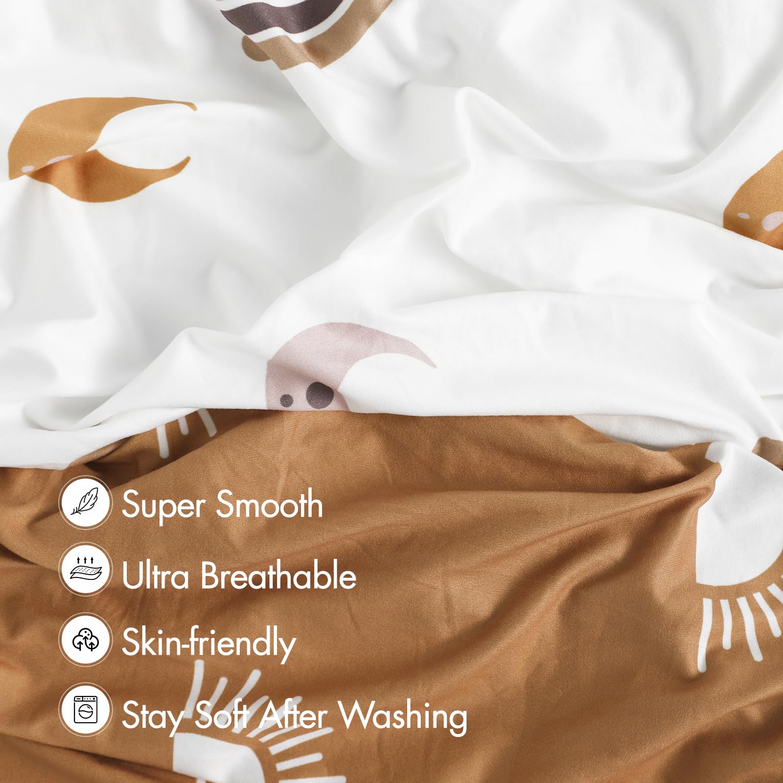 Soarwg Kids elastic-band-fit sheet stays in place during sleep