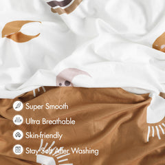 Soarwg Kids elastic-band-fit sheet stays in place during sleep