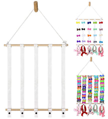 SoCal Buttercup hair bow holder display keeps bows neatly organized for quick selection.